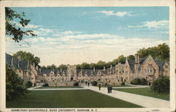 Dormitory Quadrangle, Duke University Postcard