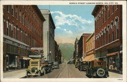 Seneca Street Looking North Oil City, PA Postcard Postcard Postcard