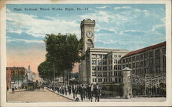 Elgin National Watch Works Postcard