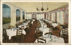 Terrace Dining Room, Princeton Inn New Jersey Postcard Postcard Postcard