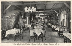 Cochran House - Log Cabin Dining Room Postcard