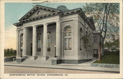 Harrisonburg Baptist Church Virginia Postcard Postcard Postcard