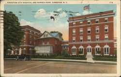 Kingston City Hospital and Nurses Home Postcard