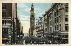 The Campanile of the Daniels & Fisher Tower, Sixteenth Street The Campanile of the Daniels & Fisher Tower, Sixteenth Street