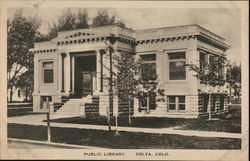 Public Library Postcard