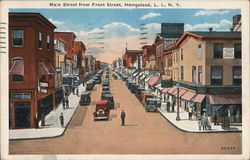 Main Street From Front Street Hempstead, NY Postcard Postcard Postcard