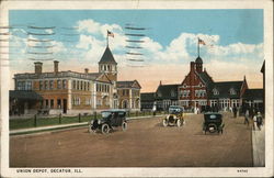 Union Depot Decatur, IL Postcard Postcard Postcard