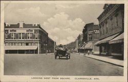 Looking West From Square Clarksville, AR Postcard Postcard Postcard