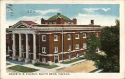 Grace M.E. Church South Bend, IN Postcard Postcard Postcard