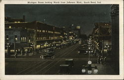 Michigan Street looking North from Jefferson Blvd. Postcard