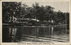 Lake Grove Resort, Koontz Lake Walkerton, IN Postcard Postcard Postcard