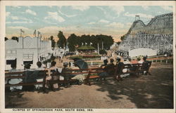 Glimpse of Springbrook Park South Bend, IN Postcard Postcard Postcard