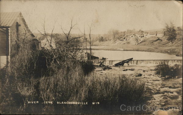 River Scene Blanchardville Wisconsin