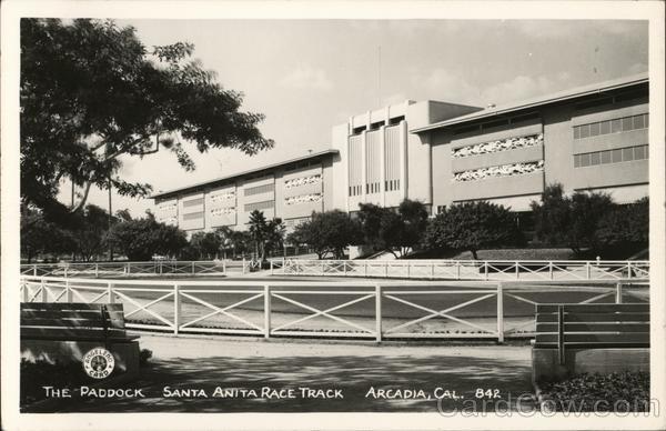 Santa Anita Race Track - The Paddock Arcadia California