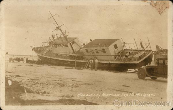 High and Dry, Great Miami Hurricane September 18, 1926 Florida