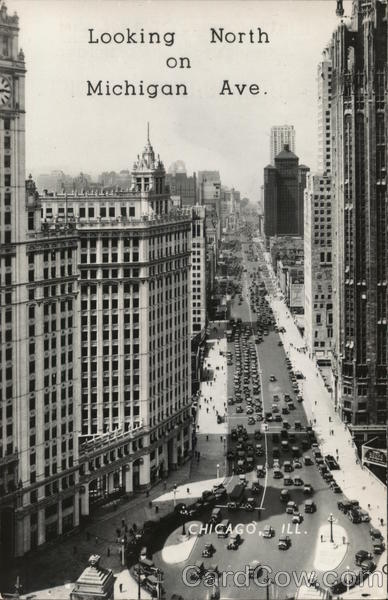 Looking North on Michigan Ave. Chicago Illinois