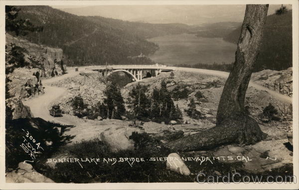 Donner Lake and Bridge Donner Pass California