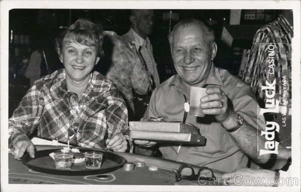 Lady Luck Casino, Man and Woman Smiling Las Vegas Nevada