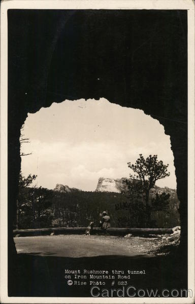 Mount Rushmore Thru Tunnel on Iron Mountain Road