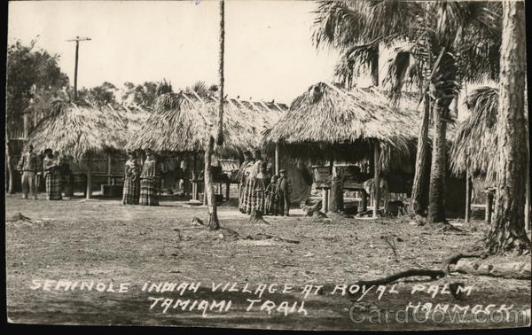 Seminole Indian Village at Royal Palm Tamiami Trail Florida