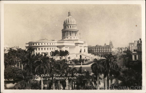 National Capitol and Fraternity Park Havana Cuba