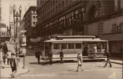 Cable Cars at Powell and Market Postcard