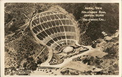Aerial View Hollywood Bowl Seating 20,000 Postcard