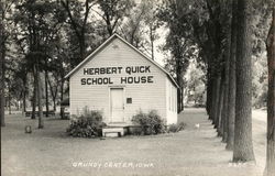 Herbert Quick School House Postcard