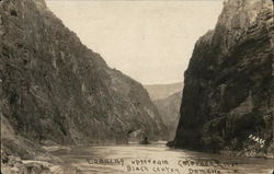 Looking Upstream Colorado River - Black Canyon Dam Heber-Overgaard, AZ Postcard Postcard Postcard
