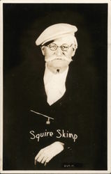 Squire Skimp-Older Gentleman with Cap and Moustache Postcard