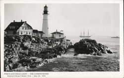 Portland Head Light - The Constitution Cape Elizabeth, ME Postcard Postcard Postcard