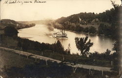 Muskingum River Frazeysburg, OH Postcard Postcard Postcard