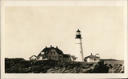 Portland Head Light House Postcard