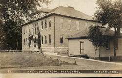 Antioch School Building Postcard