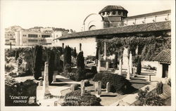 Cemetery and Garden, Mission Dolores Postcard