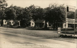 Evergreens Tourist Cabins and Restaurant Saratoga Springs, NY Postcard Postcard Postcard