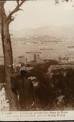 Looking Across Bay to Kowloon and Mainland Hong Kong China Postcard Postcard Postcard