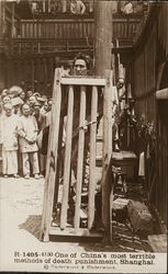 One of China's Most Terrible Methods of Death Punishment Postcard