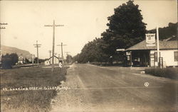 Street Scene Looking East Postcard