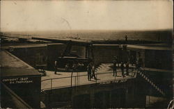 Firing the 10" Gun, Fort Slocum New Rochelle, NY Postcard Postcard Postcard