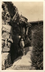 Grotto, Mission Dolores Cemetery Postcard