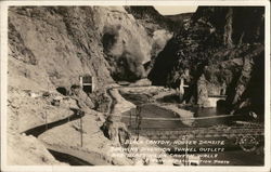 Black Canyon Showing Diversion Tunnel Outlets and Blasting Hoover Dam, NV Postcard Postcard Postcard