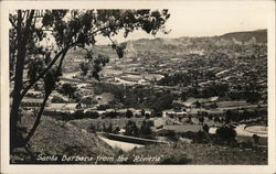 View of City from the Riviera Santa Barbara, CA Postcard Postcard Postcard