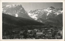 Mt. Index and Mt. Persis from Index Washington Postcard Postcard Postcard