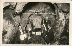 "Masonic Cave" Where The First Five Meeting Were Held 1854 Postcard
