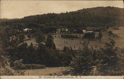 View over Town Postcard