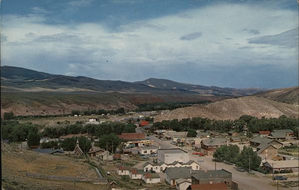 View of Town Dubois Wyoming