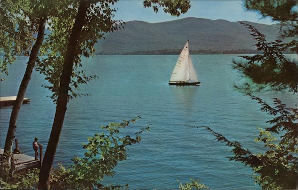 Lake George from Diamond Point New York