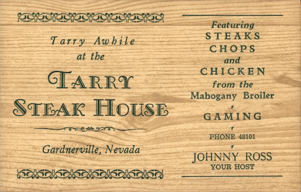 Tarry Steak House Gardnerville Nevada