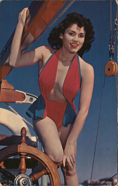 Sailboat Girl Swimsuits & Pinup
